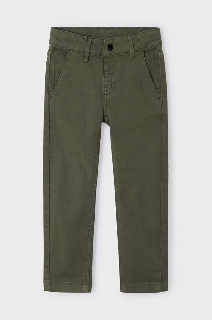 Mayoral pantaloni de bumbac pentru copii relaxed fit bumbac verde 4541.5G.Mini.9BYH