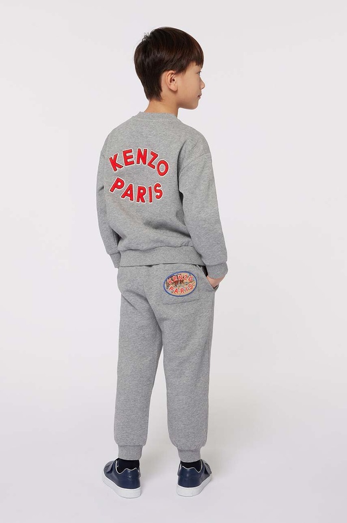 Kenzo Kids spodnie dresowe dziecięce szary K60793.