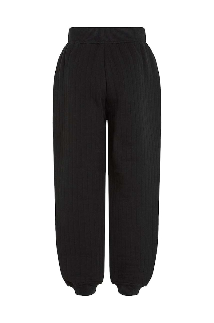 Băieți Calvin Klein Jeans pantaloni de trening pentru copii VERTICAL QUILTED IB0IB02192.9BYH negru