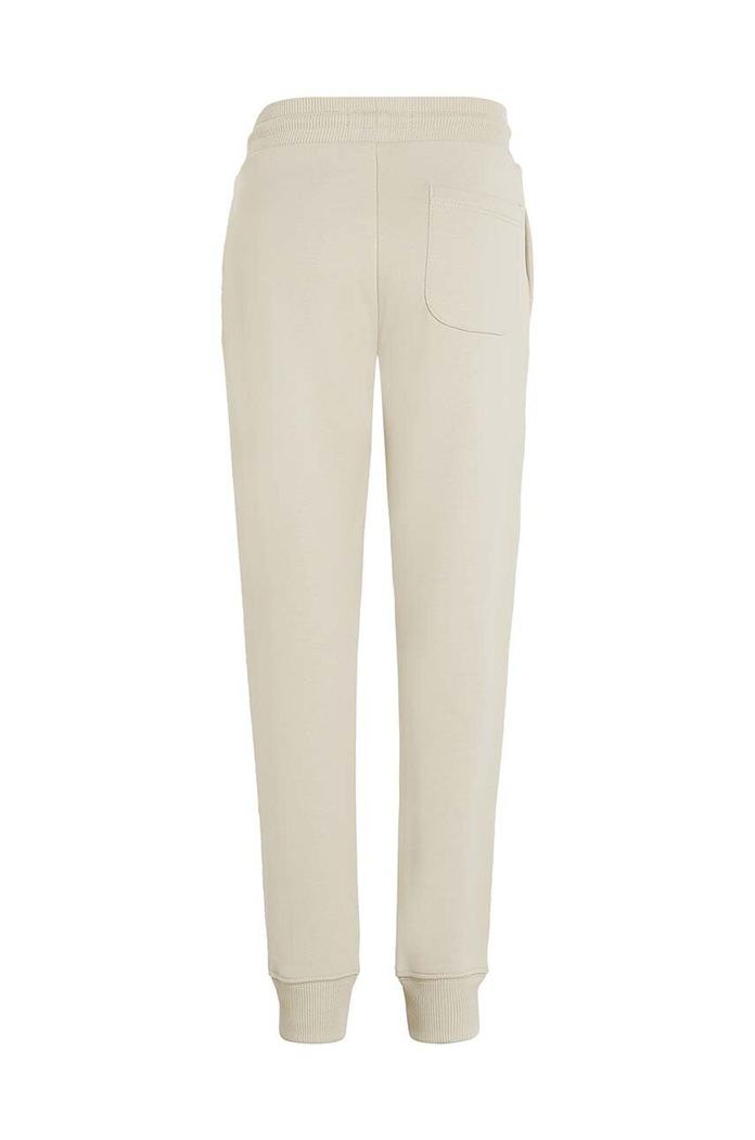 Chłopiec Calvin Klein Jeans spodnie dresowe bawełniane dziecięce REGULAR JOGGER IU0IU00681.128.176.9BYH beżowy