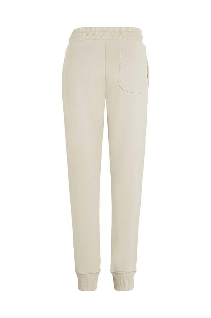Chłopiec Calvin Klein Jeans spodnie dresowe bawełniane dziecięce REGULAR JOGGER IU0IU00681.128.176.9BYH beżowy