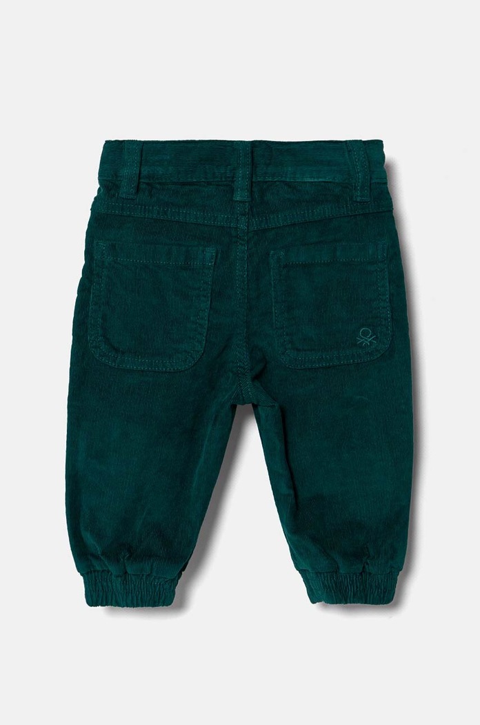 Dětské manšestrové kalhoty United Colors of Benetton 4AD5GE021.P.Seasonal zelená AW24