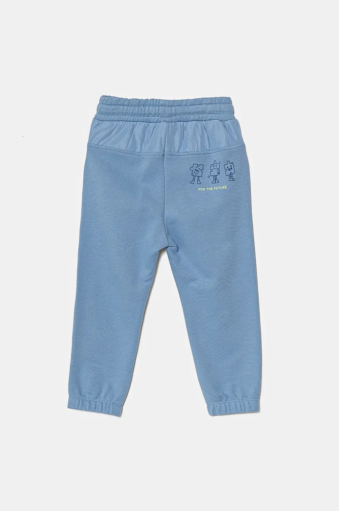 United Colors of Benetton spodnie dresowe dziecięce 3WNCGF046.P.Seasonal niebieski AW24