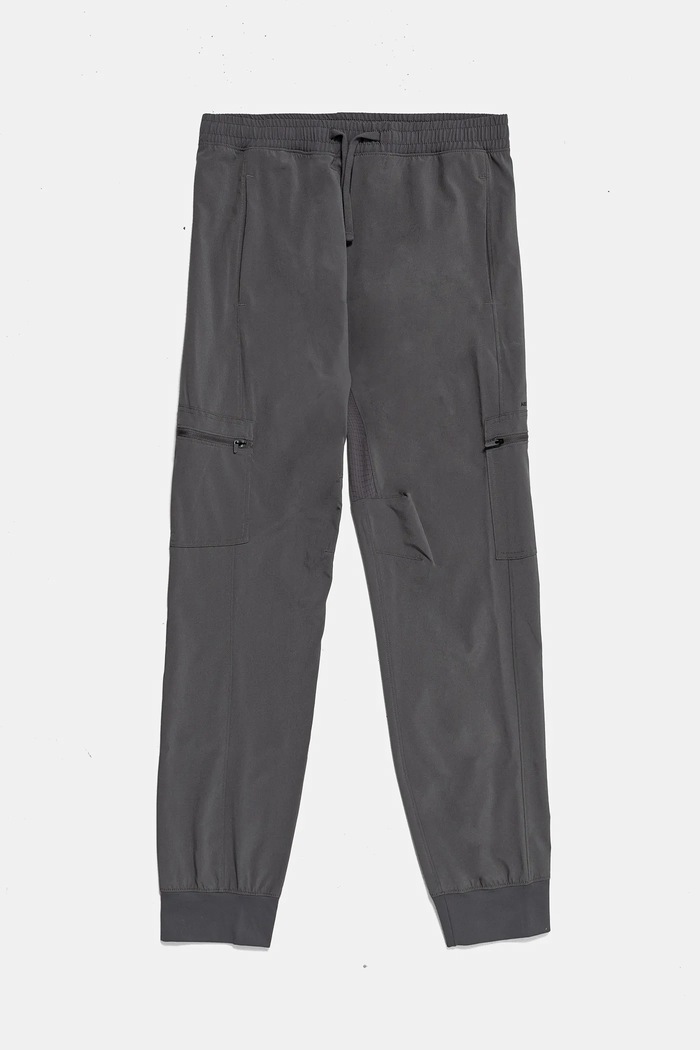 Otroške hlače Abercrombie & Fitch Tkanina siva KI234.4066