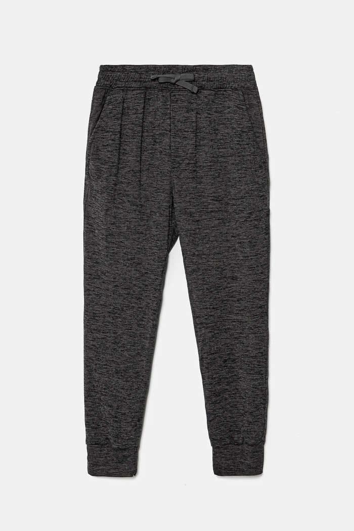 Dětské tepláky Abercrombie & Fitch pletenina šedá KI234.4055