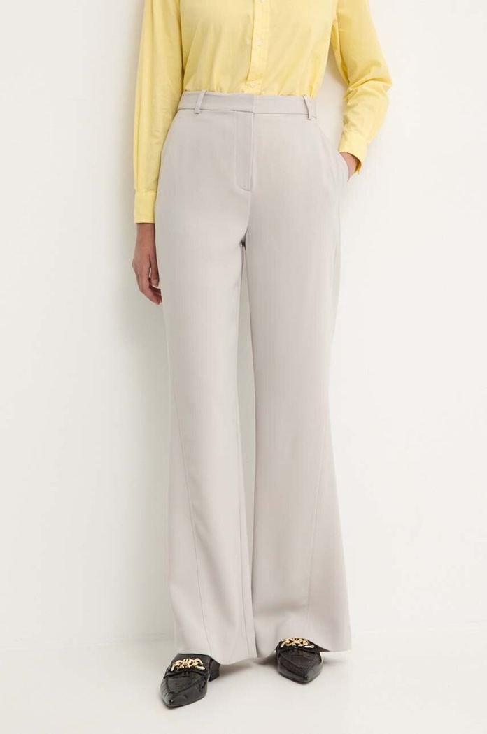 Kalhoty Calvin Klein zvonový šedá K20K207155