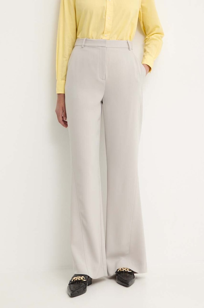 Kalhoty Calvin Klein zvonový šedá K20K207155