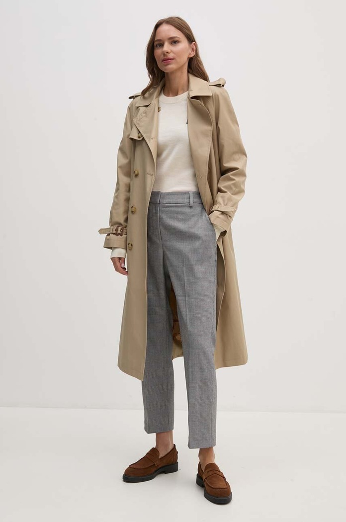 Kalhoty Tommy Hilfiger WW0WW42236 šedá AW24