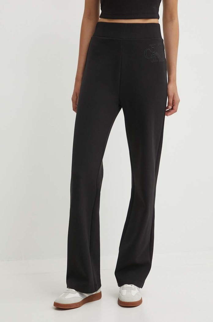 Calvin Klein Jeans spodnie dresowe dzianina czarny J20J223588