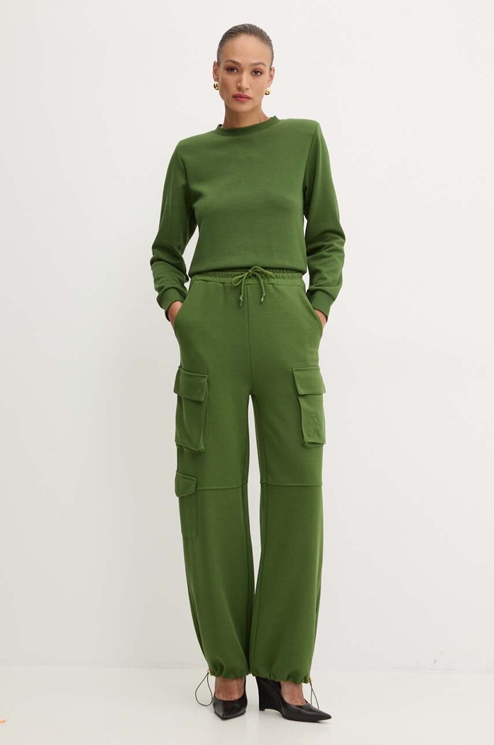 Tepláky Patrizia Pepe 8P0617.J219 zelená AW24