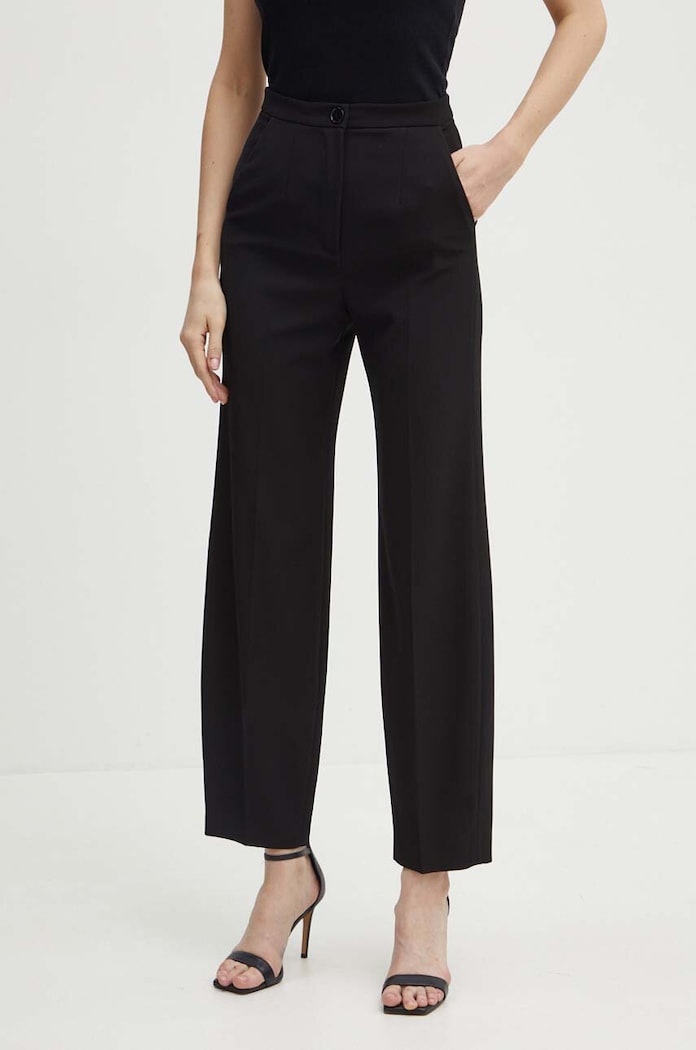 Kalhoty Patrizia Pepe high černá 8P0621.A454
