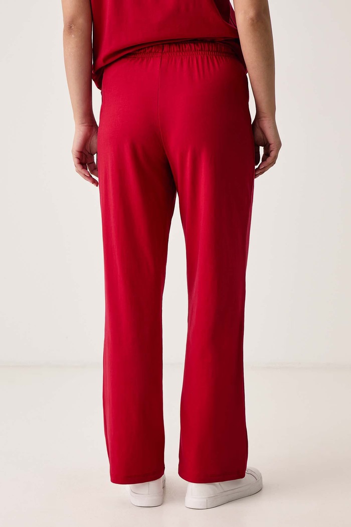 Одежда BOSS Спортивные штаны для женщин из хлопка с эластаном CI Pants 50520148 красный
