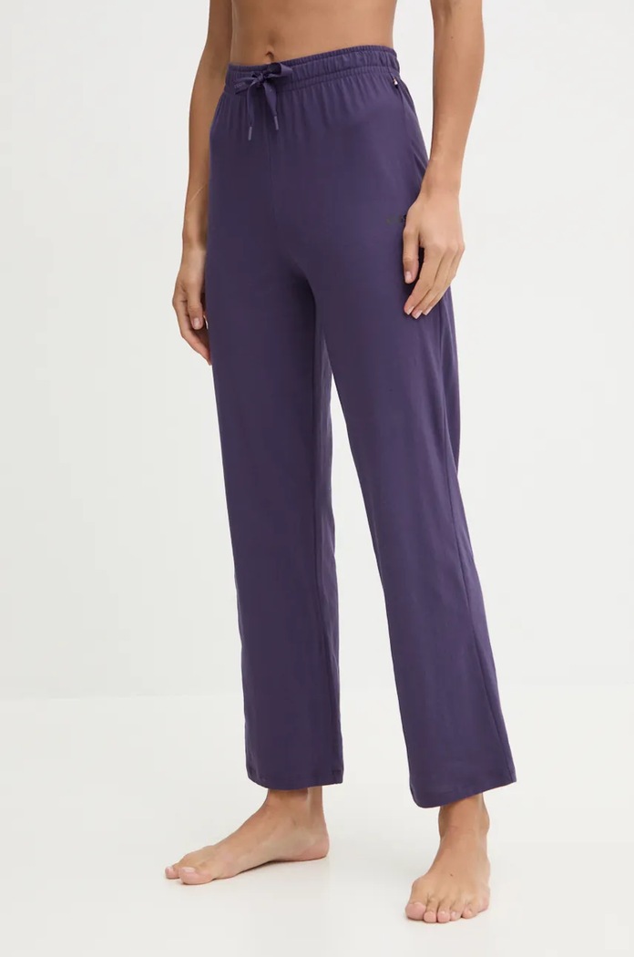 BOSS spodnie lounge CI Pants z elastanem fioletowy 50520148