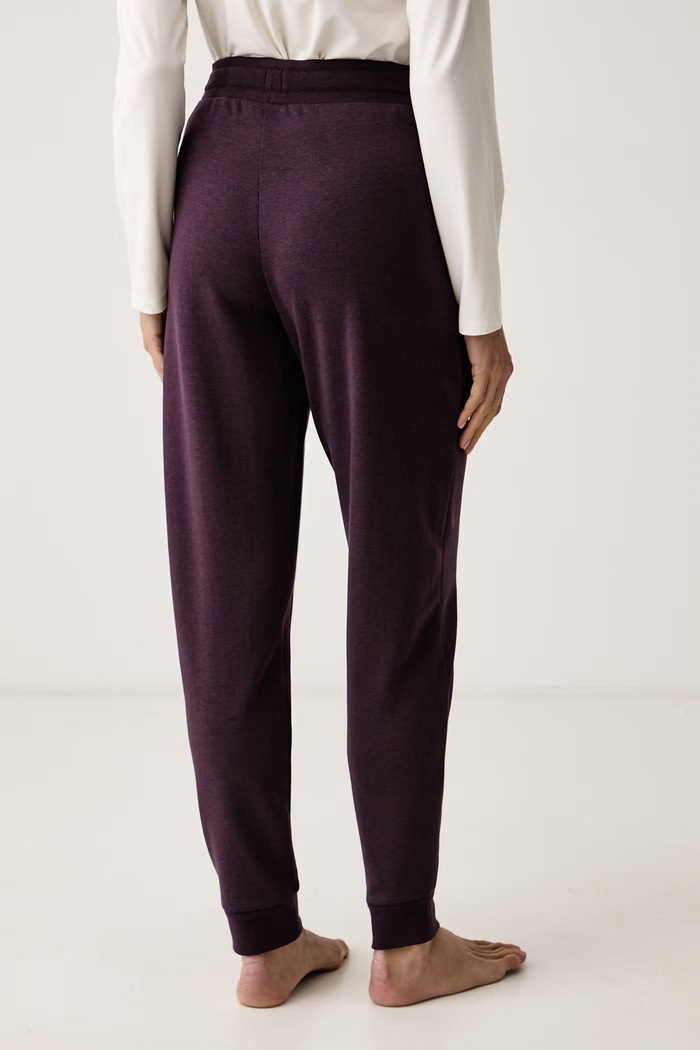 BOSS Spodnie lounge damskie CP Stripe Pants Cuff 50524759 fioletowy SS26