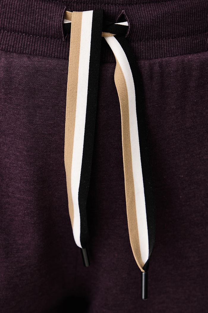 Odzież BOSS Spodnie lounge damskie CP Stripe Pants Cuff 50524759 fioletowy