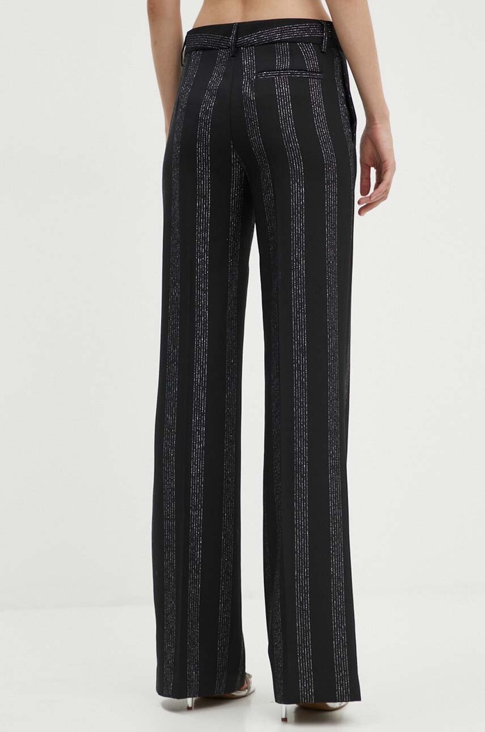 Ruházat MSGM gyapjú nadrág 3741MDP01A.247604 fekete