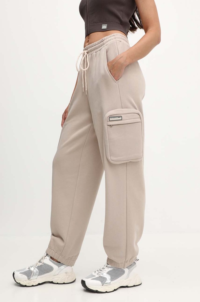 Miss Sixty spodnie dresowe 6L2PJ0670000 PJ0670 KNITTED L/PANTS dzianina beżowy 6L2PJ0670000
