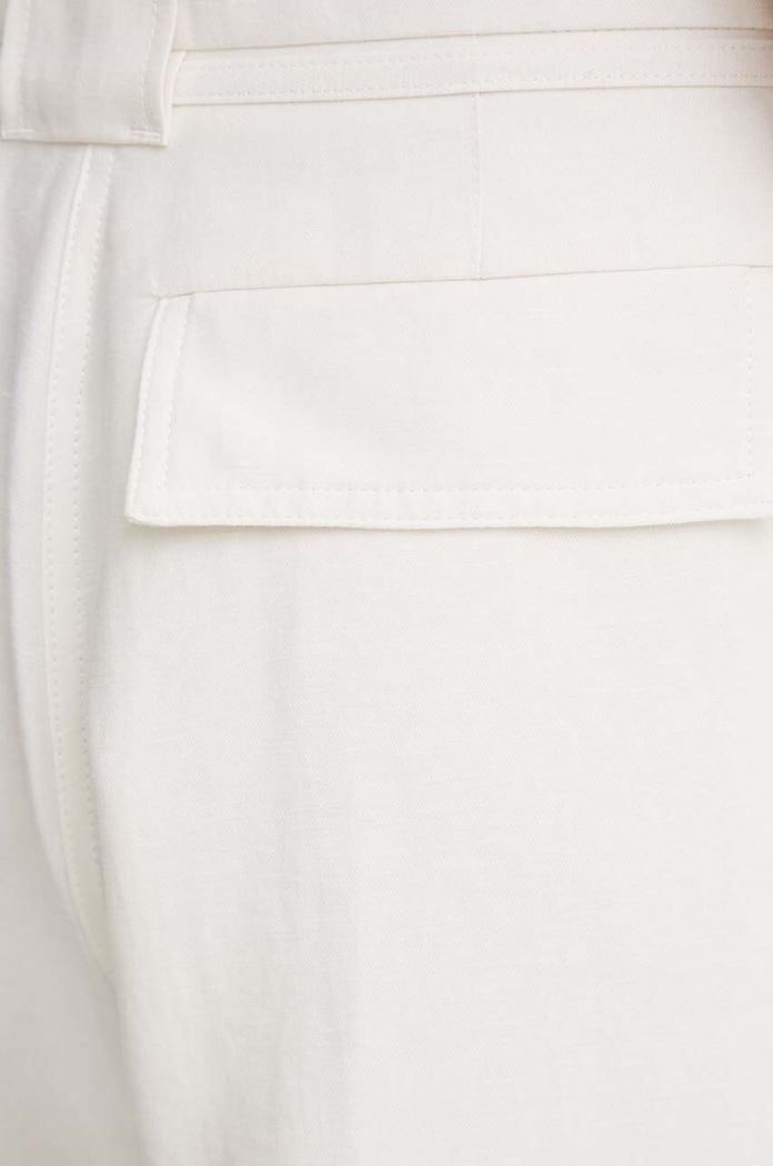 Παντελόνι με λινό μείγμα Day Birger et Mikkelsen Terri - Solid Linen DAY65243313 μπεζ