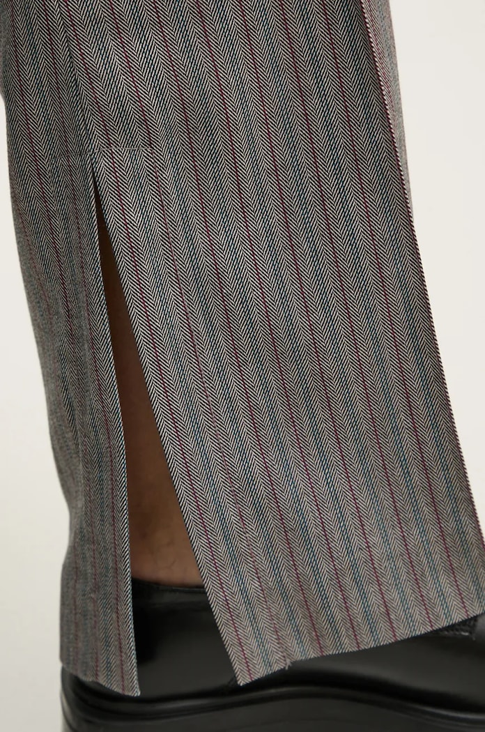 Remain nadrág Herringbone Slim Pants 5018733038 szürke