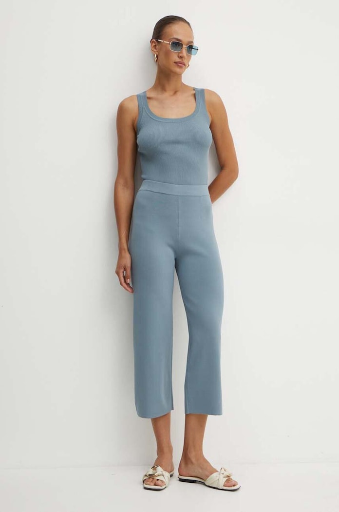 Панталон Max Mara Leisure 2426336017600 син AW24