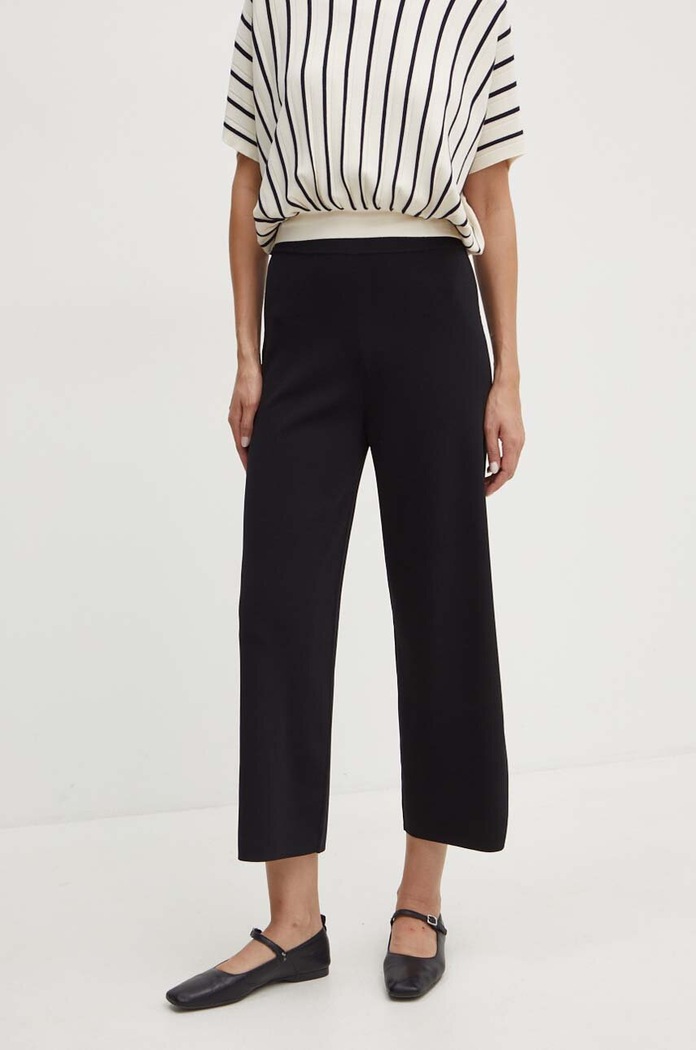 Max Mara Leisure spodnie dzianina czarny 2426336017600