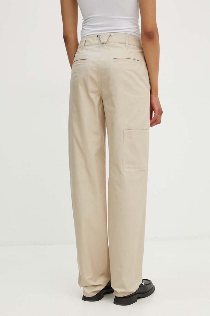 Ρούχα Βαμβακερό παντελόνι Moschino Jeans 0311.8219 μπεζ