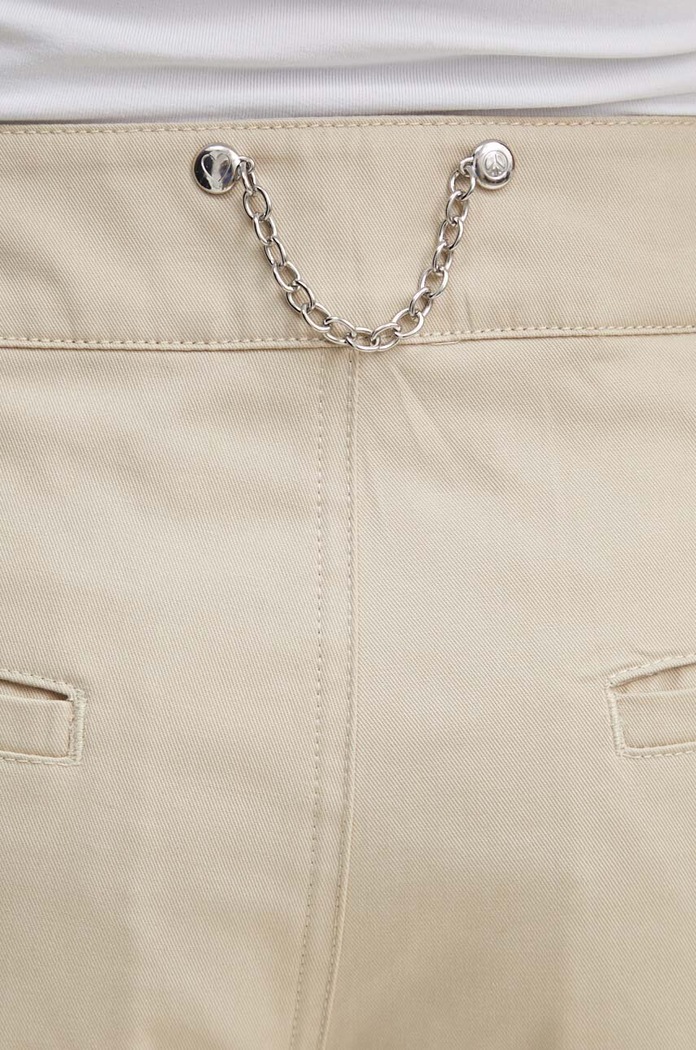 Βαμβακερό παντελόνι Moschino Jeans μπεζ 0311.8219