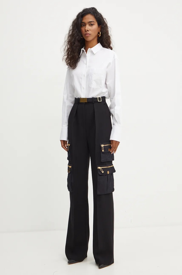 Elisabetta Franchi pantaloni PA04546E2 negru AW24