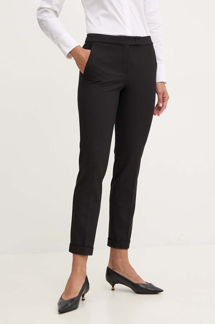 MAX&Co. spodnie z elastanem czarny 2428136014200