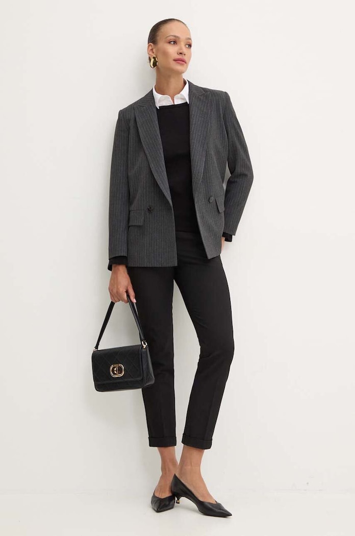 MAX&Co. spodnie 2428136014200 czarny AW24