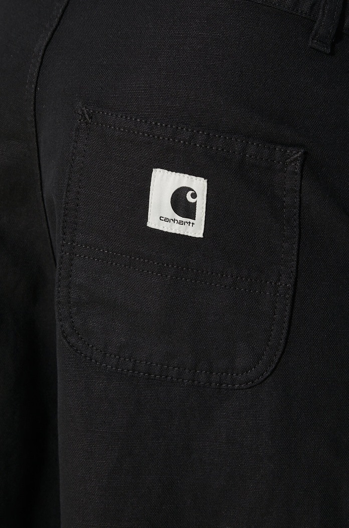 Carhartt WIP linen blend trousers Ethel Double Knee Pant I033573.8902 black