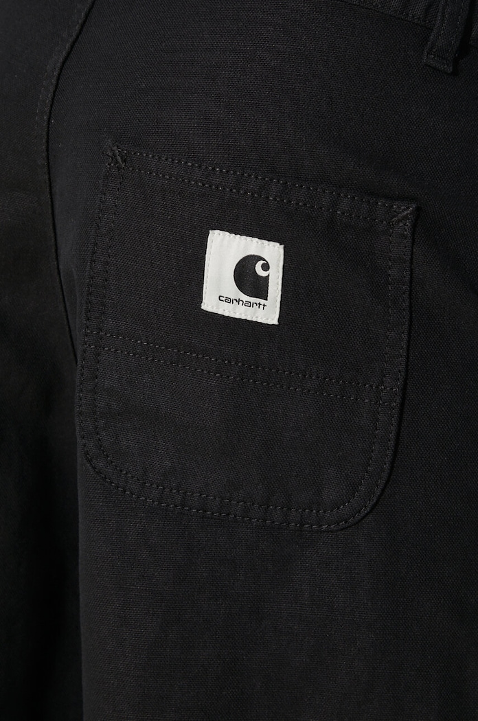 Carhartt WIP linen blend trousers Ethel Double Knee Pant I033573.8902 black