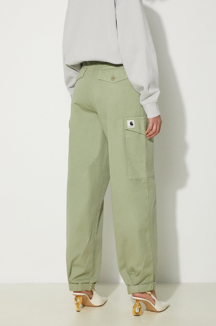 Abbigliamento Carhartt WIP pantaloni in cotone Collins Pant I029789.29MGD verde
