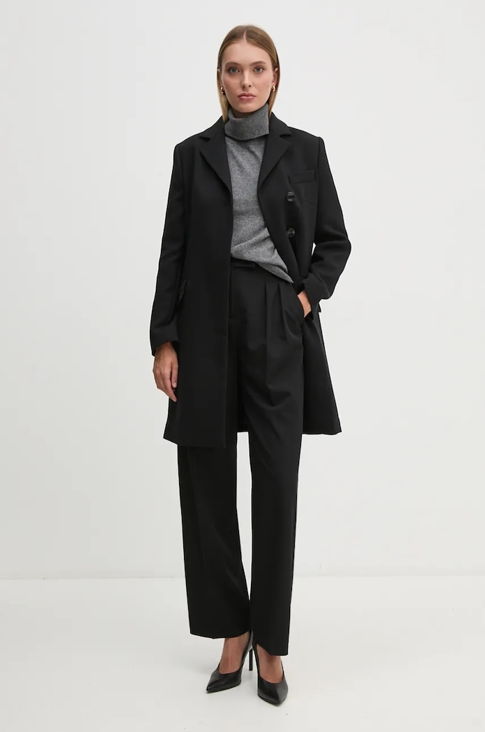 United Colors of Benetton spodnie 4OIGDF077 czarny AW24
