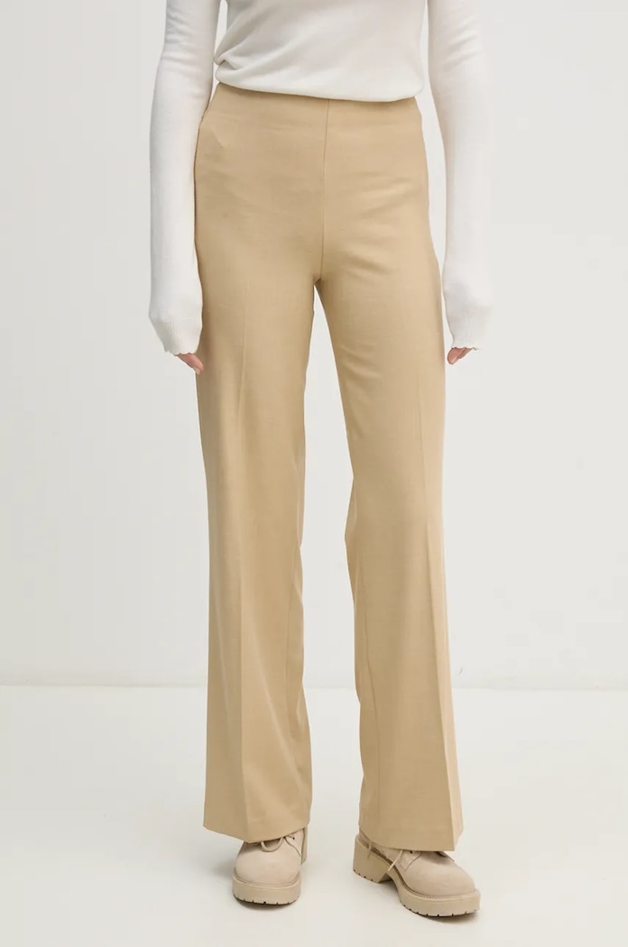 Hlače United Colors of Benetton ravni bež 4962DF01Z