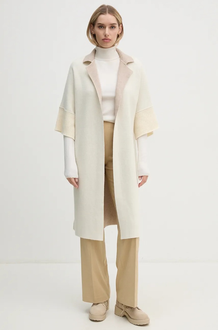 Hlače United Colors of Benetton 4962DF01Z bež AW24