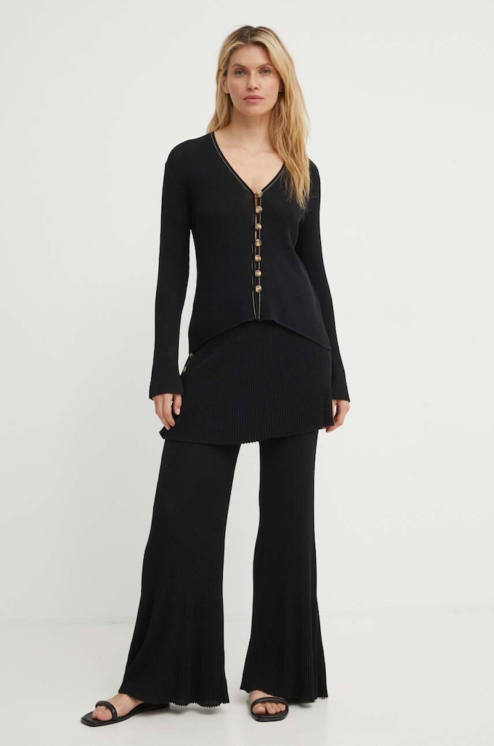 Hlače By Malene Birger BOLONE Q72089005 crna AW24