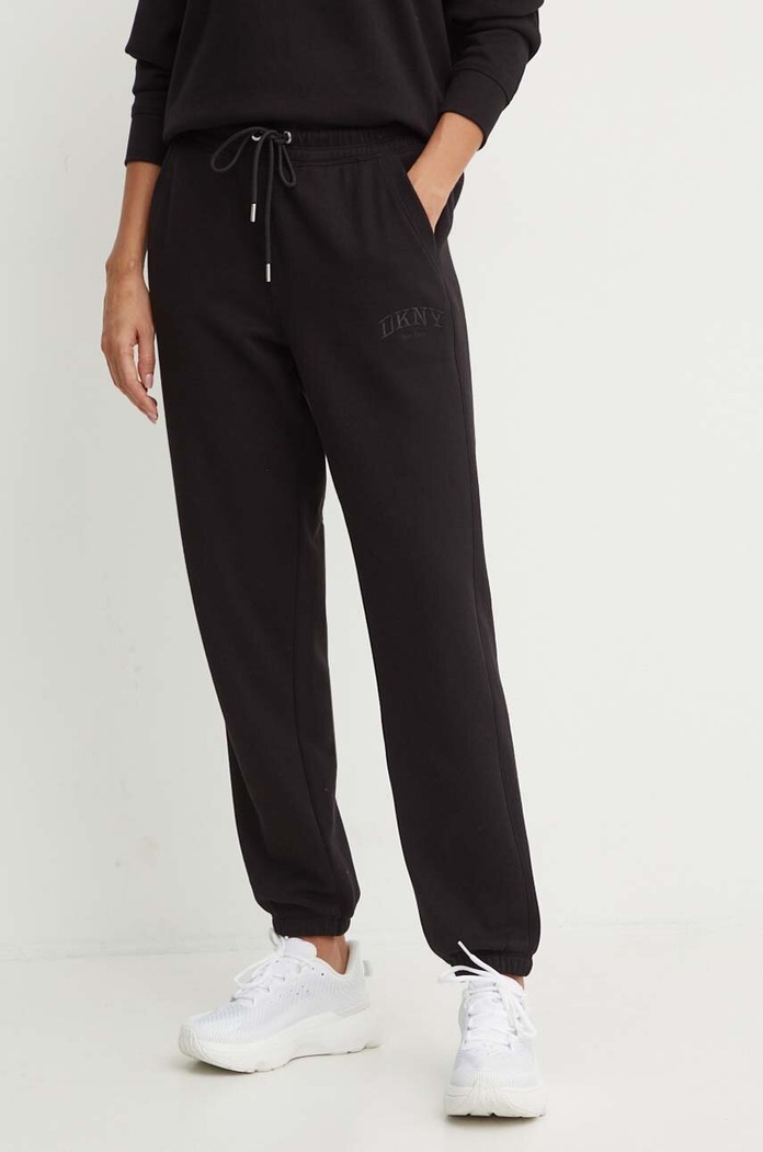 Tepláky Dkny pletenina černá DP4P3471