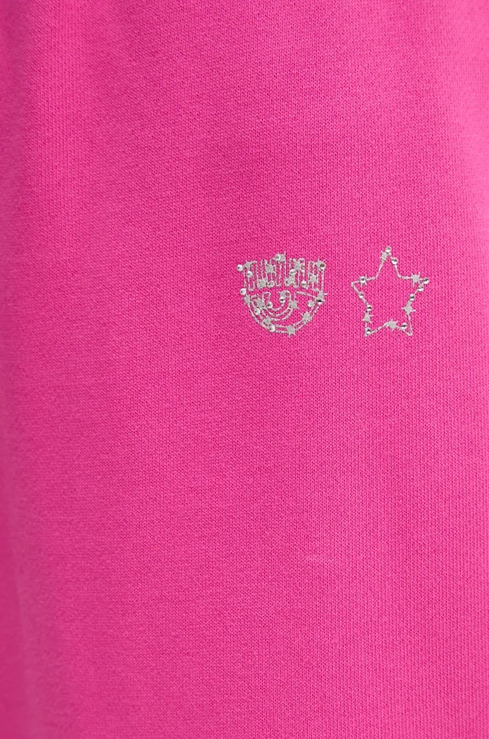 Chiara Ferragni pantaloni della tuta di cotone 77CBAK03 rosa