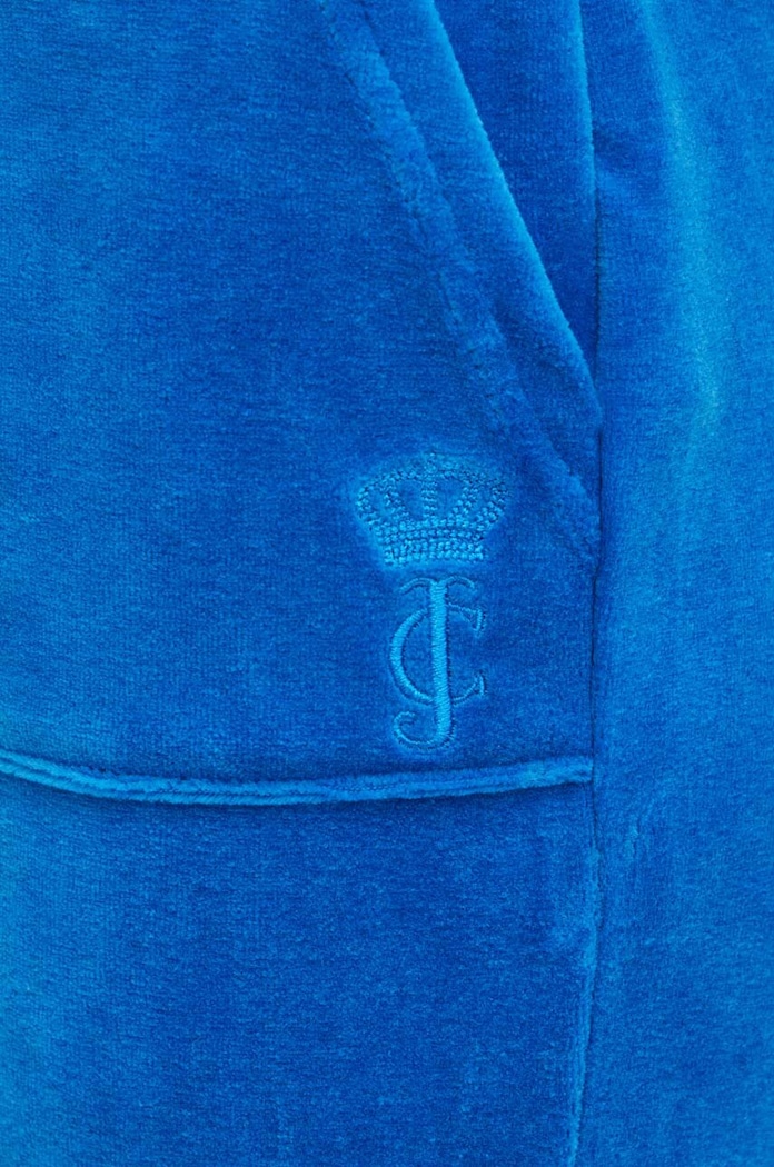 Juicy Couture velúr melegítőnadrág CAISA LOW RISE PANT JCSEBJ008.233 kék