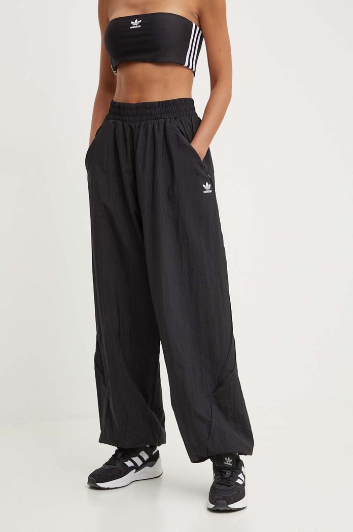 Hlače adidas Originals bez uzorka crna IW5487