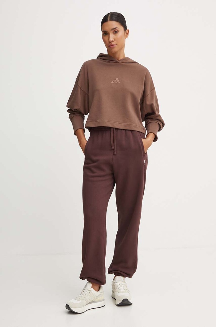 Kalhoty adidas Originals IY9639 burgundské AW24