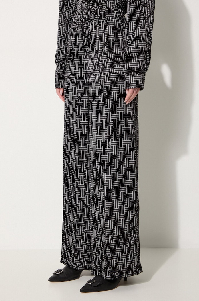 Kalhoty Kenzo Weave Pajama Pants černá FE62PA0849R1.99