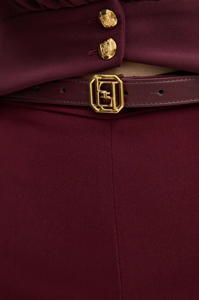 Elisabetta Franchi nadrág burgundia PA06147E2