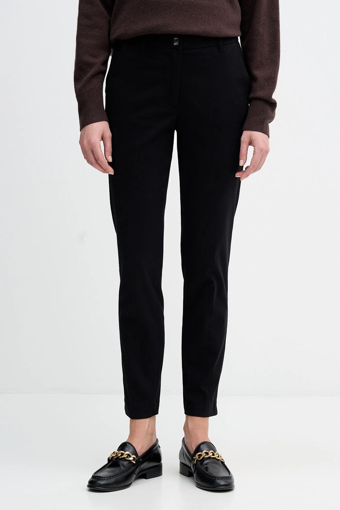 Kalhoty Sisley medium černá 4AI655AH6