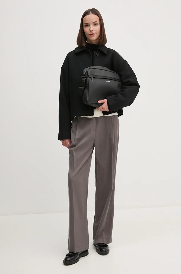 Sisley spodnie 4TKDLF05T szary AW24