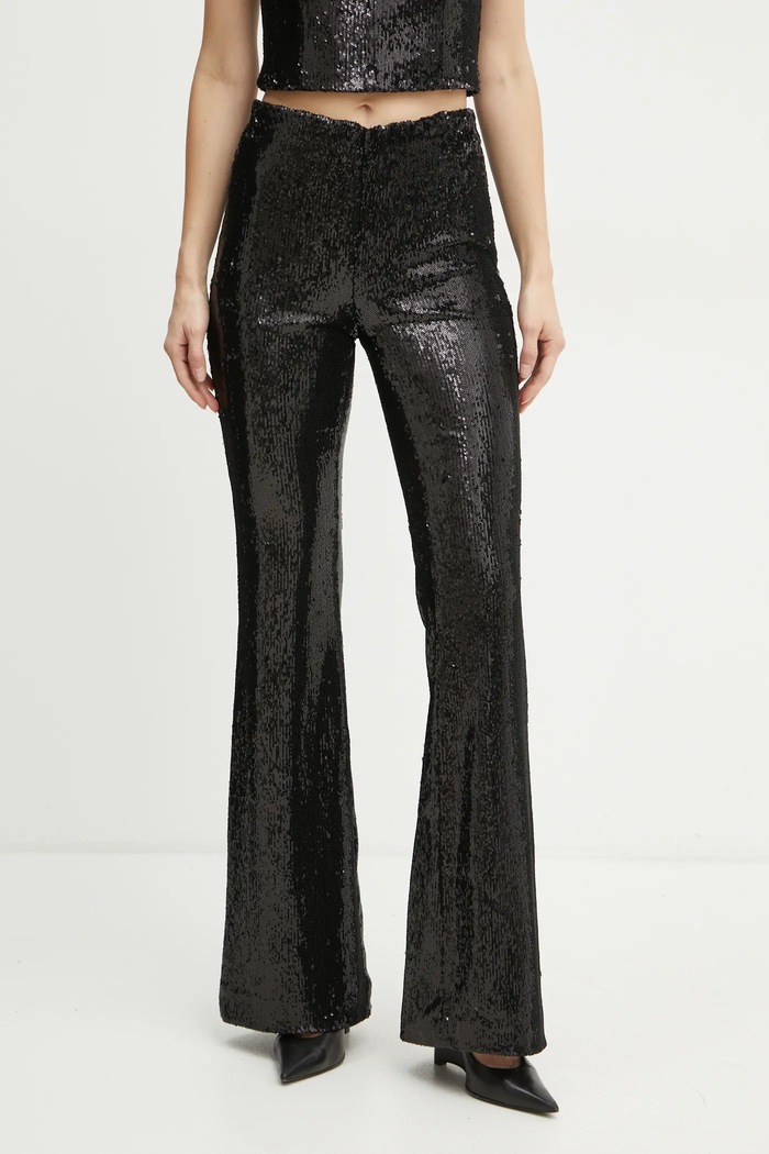 Marella pantaloni tricotaj negru 2423786012200