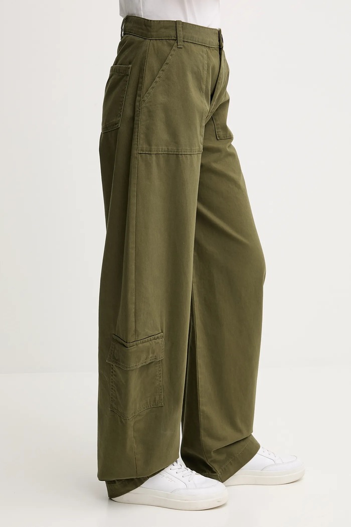 Bombažne hlače Alpha Industries Field Pant zelena 148021