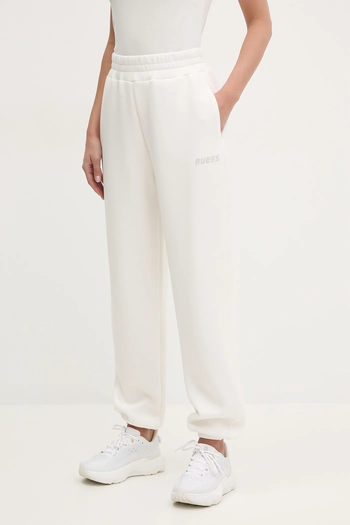 Guess pantaloni de trening CECILIA tricotaj bej V4BB13.K7UW2
