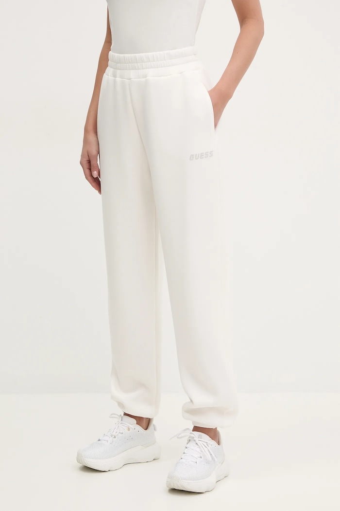Guess pantaloni de trening CECILIA tricotaj bej V4BB13.K7UW2